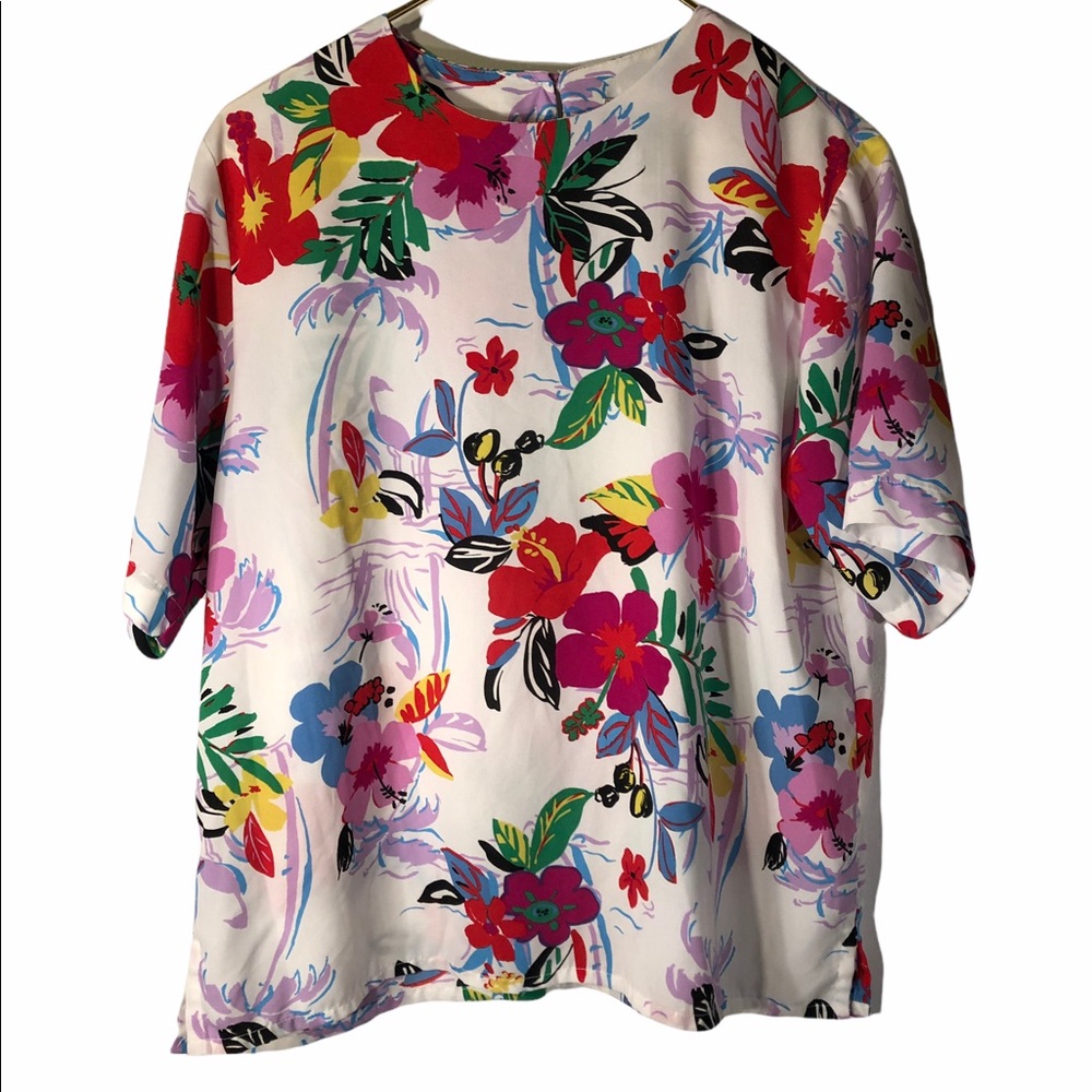 Vintage awesome floral print shirt